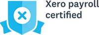 A badge displaying "Xero payroll ceertified"